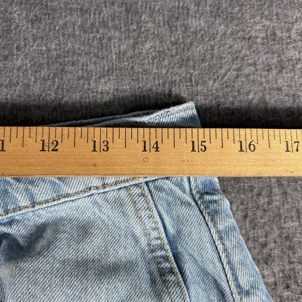 We The Free Good Luck Mid-Rise Barrel Jeans Size 28 Boho Hippie Button Fly - Picture 4 of 10